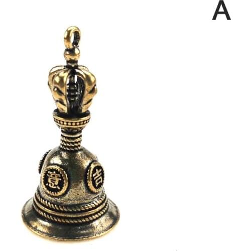 Creative Gift Home Decoration Pendant Brass Handicraft Die-casting Drop Bell Key Car Button Wind Bell Tibetan Bronze Bell