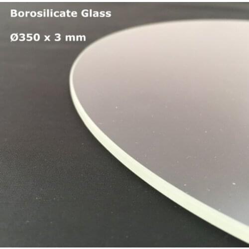 Borosilicate Glass Round 350mm * 3mm TEVO Little Monster Delta 3D Printer Build Print Plate Transparent Color