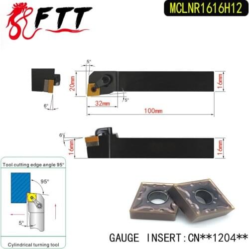 MCLNR1616H12 95 Degree External Turning Lathe Bar Tool Holder For CNMG120408 CNMG120408 Used on CNC Lathe Machine