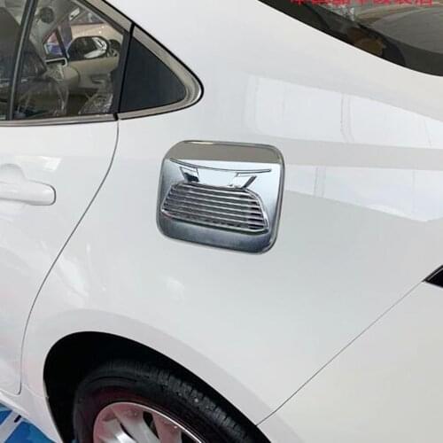 For Toyota Corolla Sedan 2019 2020 2021 ABS Chrome Fuel Tank Cover Trim Oil Cap Panel Covers Car Styling Accessories