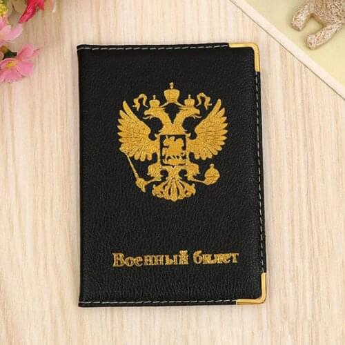 Russia Passport Cover for Men Women Travel Passport Case Russia Travel Document Cover SIM Passport Holders
