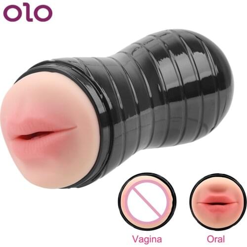 OLO Sex Toys for Men Male Masturbation Cup Deep Throat Mouth Teeth 3D Artificial Vagina Realistic Vagina Oral Sex Aircraft Cup