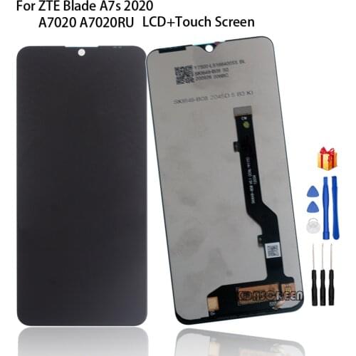 Original LCD For ZTE Blade A7s 2020 A7020 A7020RU LCD Display Touch Screen Digitizer Assembly For ZTE BLADE A7s 2020 Screen LCD