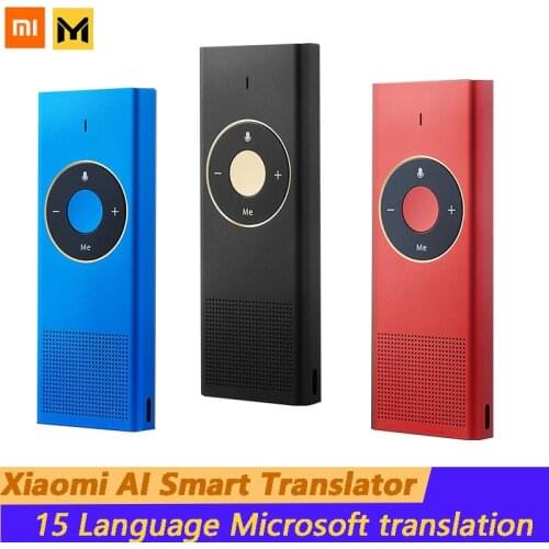 Xiaomi Mijia Moyu AI Pro Voice Translator 15 Languages Built-in 900mAH Battery 7 Days Standby Continous Translate for Travel