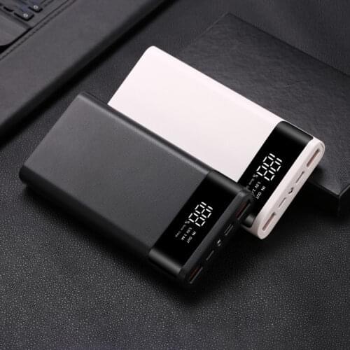 QC3.0PD3.0 6*18650 Quick Charge Version Power Bank Case Dual USB Mobile Phone Charge DIY Shell 18650 Battery Holder Charging Box