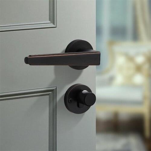 Heavy Solid Door Lock Gold Indoor Bedroom Door Locks INS Nordic Household Silent Lock With Lock Body And Keys