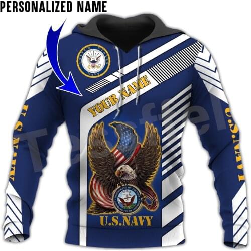 Tessffel Eagle Navy Army Veteran Military Camo Harajuku Pullover 3DPrint Streetwear Tracksuit Autumn Casual Hoodies Men/Women 12
