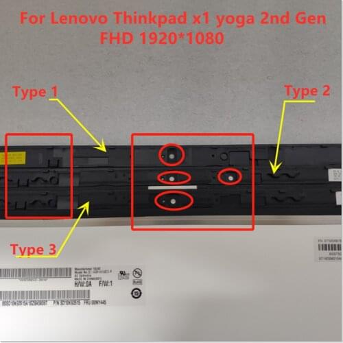 LCD LED 14'' 1920*1080 Resolution Touch Screen with LCD Assembly For Lenovo ThinkPad X1 Yoga 2017 2nd Gen