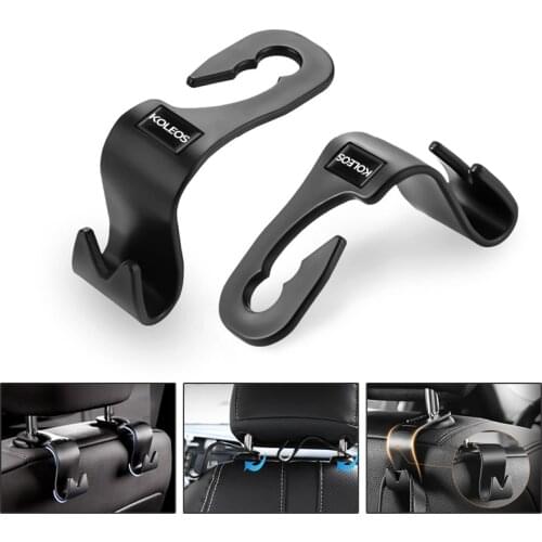 1/2PCS Car creative Multifunction hook up Universal Car Seat Back Hooks Hangers Organizer for Renault koleos 2006-2019