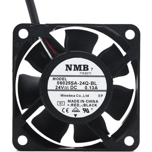 1pcs 06025SA-24Q-BL 24V 0.13A 3lines case axial cooling fan 6025 60mm 60*60*25mm