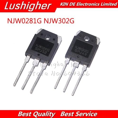 10pcs NJW0281 NJW0302 TO3P ( 5PCS NJW0281G + 5PCS NJW0302G ) TO-3P