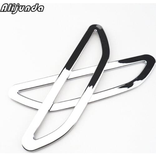 2 pieces / set Car styling rear fog lights tag tail fog lamps frame Chrome decoration case for KIA Rio K2 Sedan 2011-2014