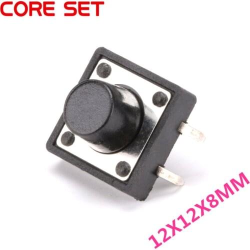 20Pcs/Lot 12x12x8MM Micro SwitchTouch Button Self-reset Button 12*12*8mm keys button DIP 4PIN