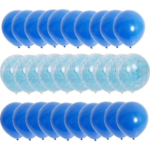 30pcs 12inch Rose Gold Confetti Balloon Set Wedding Birthday Balloons Engagement Party Decoration Supplies Confetti Balloon