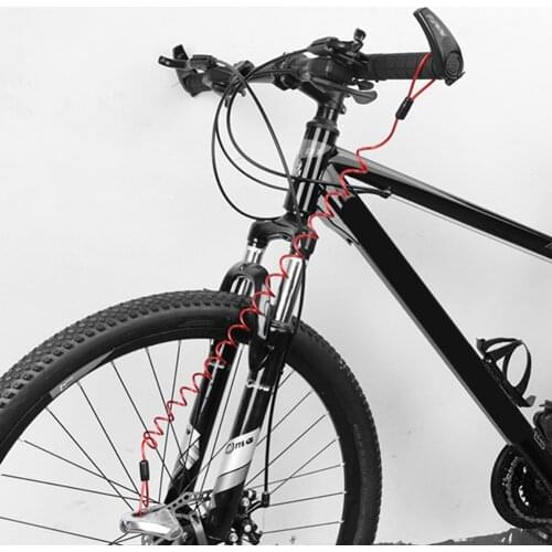 4 Feet Disc Lock Reminder Cable Motorcycle Bike Sets Dual Loop Bicycle for Outdoor Personal Motorcycle Accessories