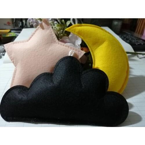 5pcs Star Moon Cloud DIY Hanging Wall Nice Decor Window Decoration Childrens Bedroom Tent Bed Mat Baby Shower Bunting Ornament