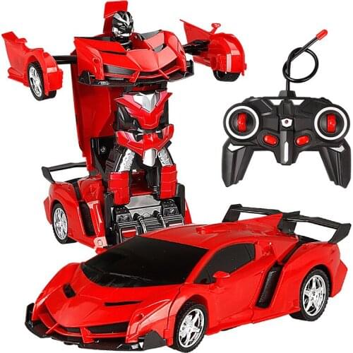 Rc Transformer RC Car Driving Sports Cars drive Transformation Robots Models Remote Control Car RC Fighting Children toy gift