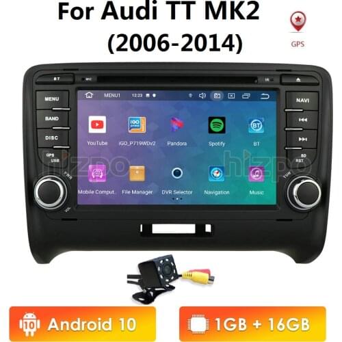1G RAM 16G ROM Car Radio Quad Core 7inch For AUDI TT MK2 Car DVD GPS Stereo Player Head Unit 2006-2014 Bluetooth RDS FM CAM