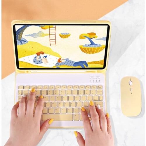 Wireless Bluetooth Keyboard Case(+ Mouse) Tablet Case for iPad 9.7 2017 2018 Cover Pencil Holder iPad Air1 2 Pro11 10.2 10.5in