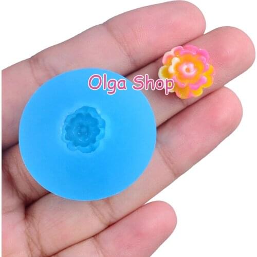 HYL397 10.9mm Tiny Flower Silicone Mold Cake Decoration Fondant Nail Resin Clay Art Candy Earrings Necklace Jewelry FOOD SAFE