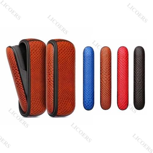 PU Leather Case for IQOS 3 Duo Full Protective Pouch for IQOS 3.0 Replaceable Matte Soft Portable Side Door Shell Cover Funda