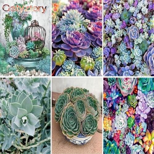 GATYZTORY Paint By Numbers For Adults Children Plants Landscape Oil Painting HandPainted Drawing On Canvas Home Decor Gift