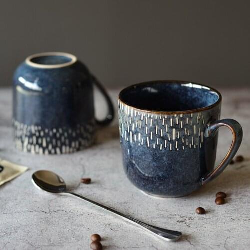 Ceramic retro hanging ear coffee mug Nordic style creative personality trend mug