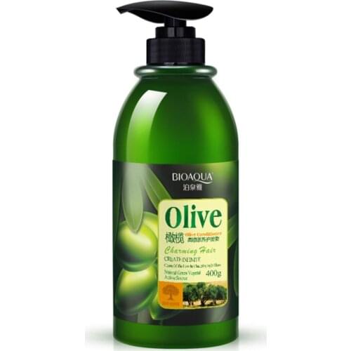 BIOAQUA Olive Pliant And Nourishing Hair Conditioner 400ml Dry Hair Frizz Special Disposable Conditioner AL0009+0009