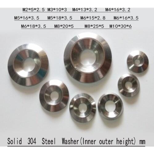 M3 m4 m5 m6 m8 304 countersunk screw washer socket head cap head step washser feet pad machine feet foot Concave convex cone