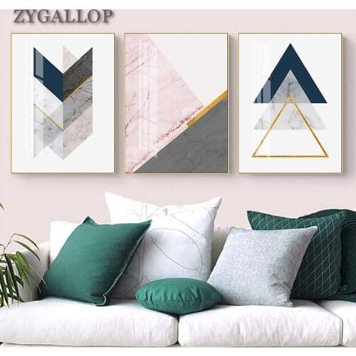 Marble Geometric Patterns Canvas Painting Posters Nordic Abstract Wall Art For Living Room Decoration Office Home Decor Mural