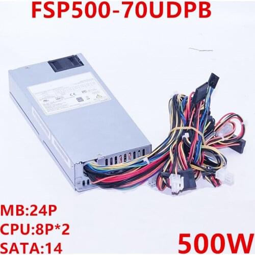 New PSU For FSP 80plus Platinum 1U 500W Power Supply FSP500-70UDPB
