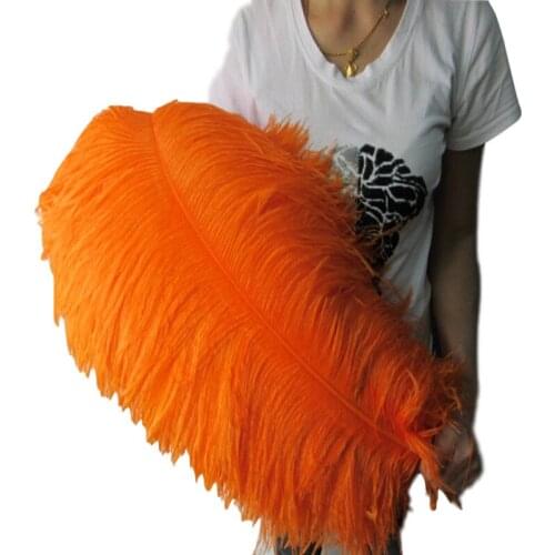 Wholesale 100pcs Ostrich Feathers Color 70-75CM Diy Christmas Party Wedding Dress Decorations Natural Ostrich Feathers plumes