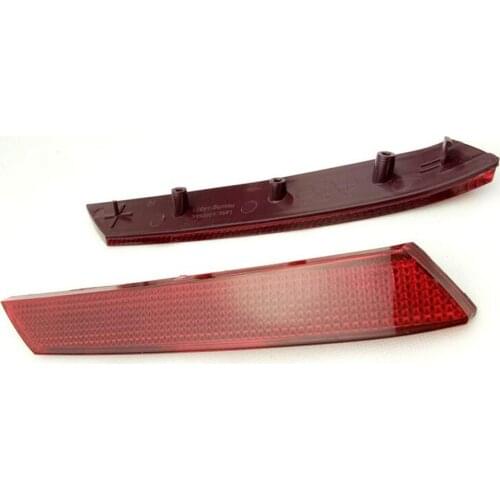 A Pair Left and Right Rear Bumper Reflector For 2005 2006 Mitsubishi Lancer Rear warning lamp rear light