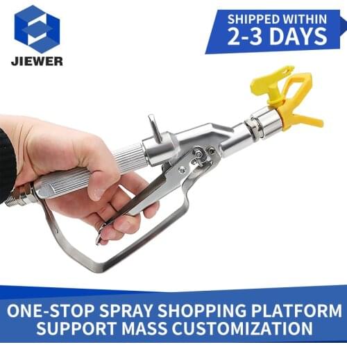 JIEWER Airless Spray Gun With 517 Spray Gun Tip Paint Sprayer With Nozzle Seat Guard For Titan Wagner Spraying Machine