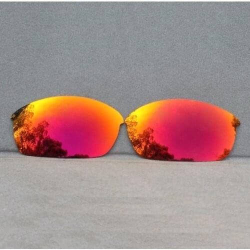 Polarized Orange Red Mirror Replacement Lenses for Flak Jacket Frame 100% UVA & UVB Anti-Reflective