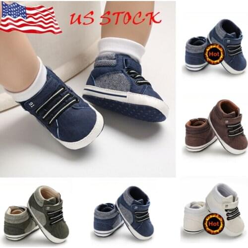 Pudcoco 2019 Brand New Style Newborn Baby Boy Girls Soft Sole Crib Shoes Warm Boots Anti-slip Sneakers 0-18M