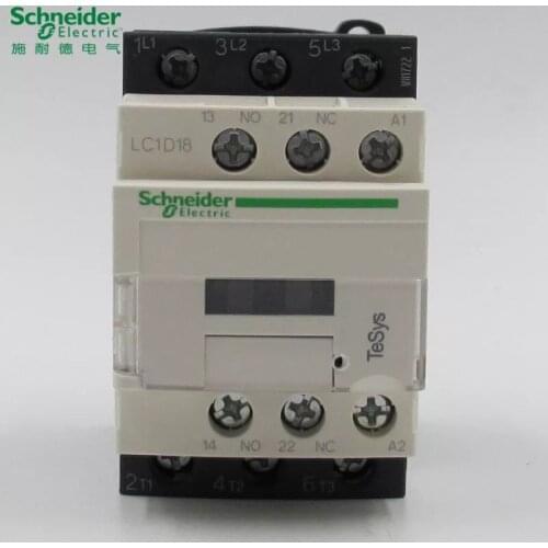 Schneider electric TeSys D 3-ploe contactors-Motor control category AC-3 LC1D18*7C AC24V-380V 18A 50/60HZ