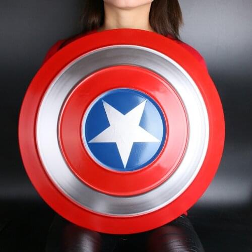 47cm Avengers Captain America Shield Full Metal Vibration Shield 1:1 Paint Large Handheld Shield Toys Arms for Youth