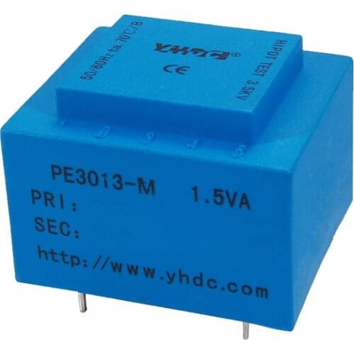 PE3013-M Power 1.5VA 220V/12V Expory resign encapsulated safety isolating transformer PCB Welding transformer power transformer