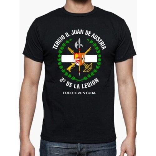 "Tercio Juan De Austria 3 De La Legion" Spanish Foreign Legion T-Shirt. Summer Cotton O-Neck Short Sleeve Mens T Shirt New S-3XL