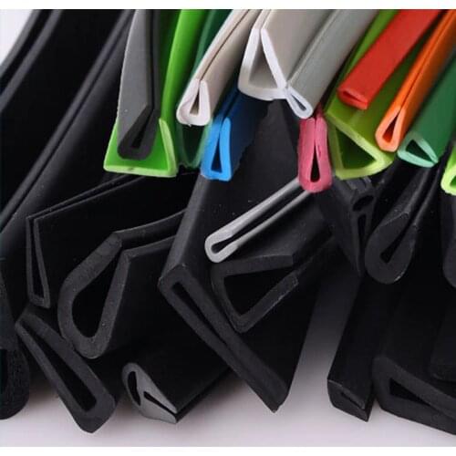 1 Meter U Channel Car Window Edge Guard Rubber Sealing Strip Auto Weatherstrip Glass Trim Shower Door Gasket Door Insulation