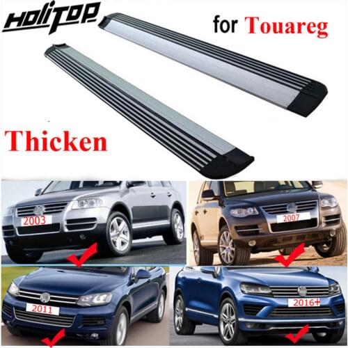 Thicken side bar side step running board for VW Touareg 2003-2018,OE model, real ISO9001 quality, guarantee can stand 5 persons