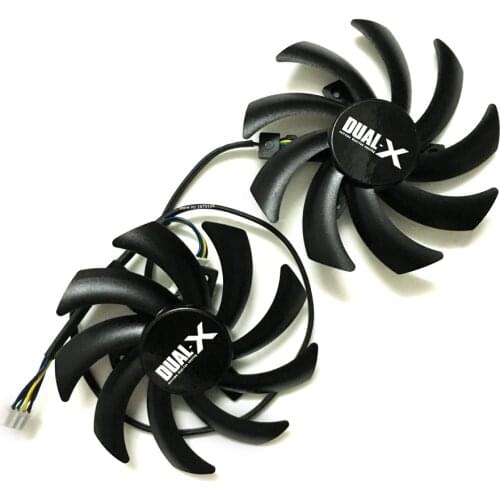 2Pcs/lot FD7010H12S DC 12V 0.35AMP 4Pin 85MM VGA Card Fan for Sapphire HD7870 HD7950 HD7970 HD7790 graphics card cooling