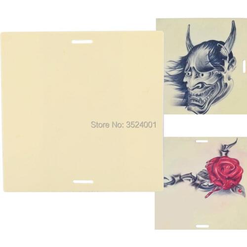 High Quality 2Pcs Tattoo Silicone Practice Skin Square Tied Hands Practice Blank 15CM 20CM Supply Free Shipping