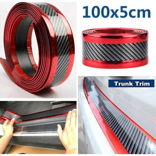 Car Door Protector Guard Bumper Protector Strip Car Sticker Carbon Fiber Film Anti-collision Door Sill Protector Car Styling