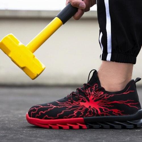 Safety Boots Work Wear Indestructible Shoes for Men Comfy Lightweight Work Safety Shoes Sport Men Sneakers Fashion Non-slip