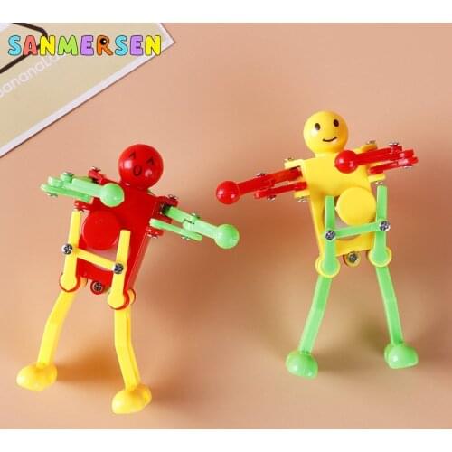 1Pc Wind Up Dancing Robot Toys Clockwork Toys Kids Cute Funny Creative Plastic Mechanical Dancer Robot Baby Developmental Gifts