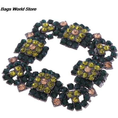 1pc Shoes Rhinestone Clip Buckle Crystal Shoe Clip Decoration Charms Shoe Decorative Accessories For Women Girl