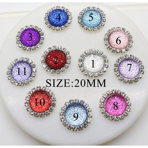 10pcs/lot Acrylic Crystal Button Sky Stars Diamond Rhinestone Buttons for Wedding Hair&Scarpbooking Decoration Craft Accessories