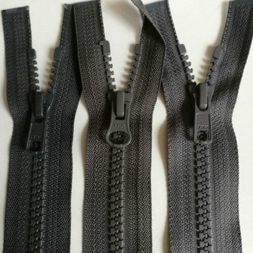 12pcs/lot Cheap Stocked Gray YKK Zipper Resin Single Open End Repair Replacement Jacket Down Sewing Accessories